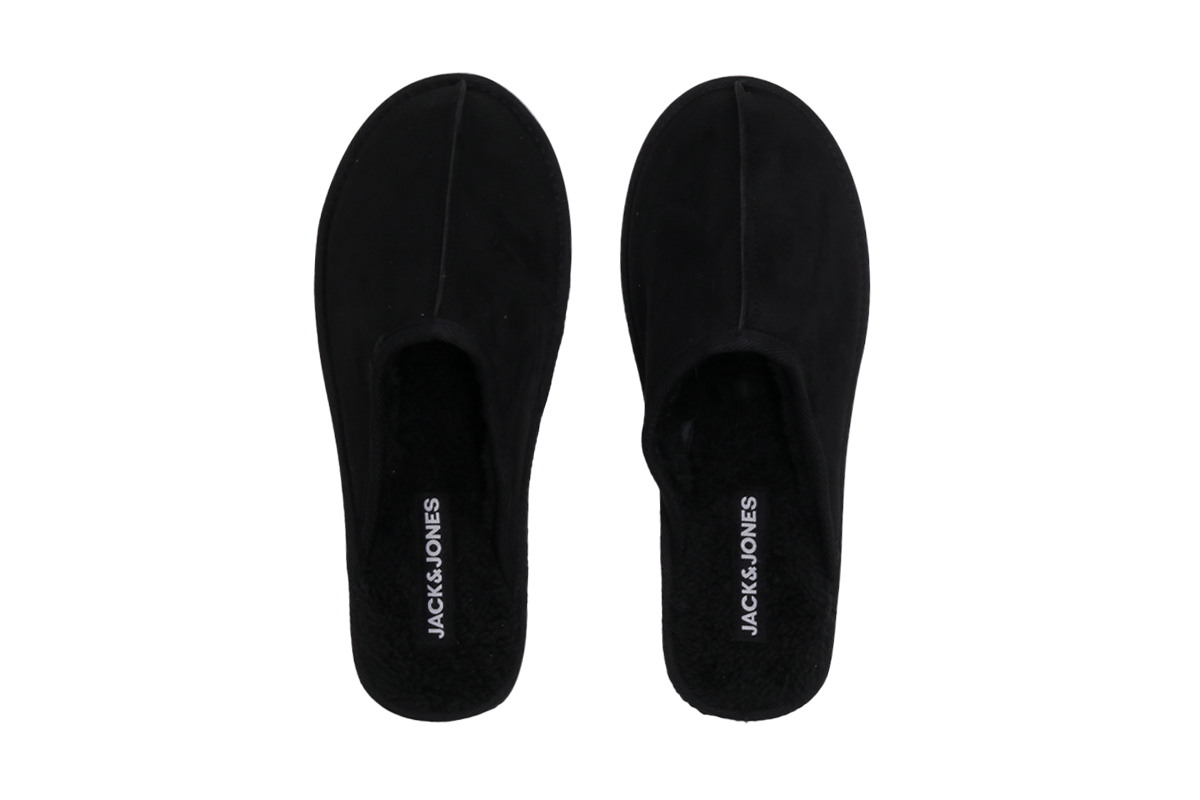Jack And Jones Jfwoudely Microfiber Slipper (12170309 ANTHRACITE) Μαύρο 339081